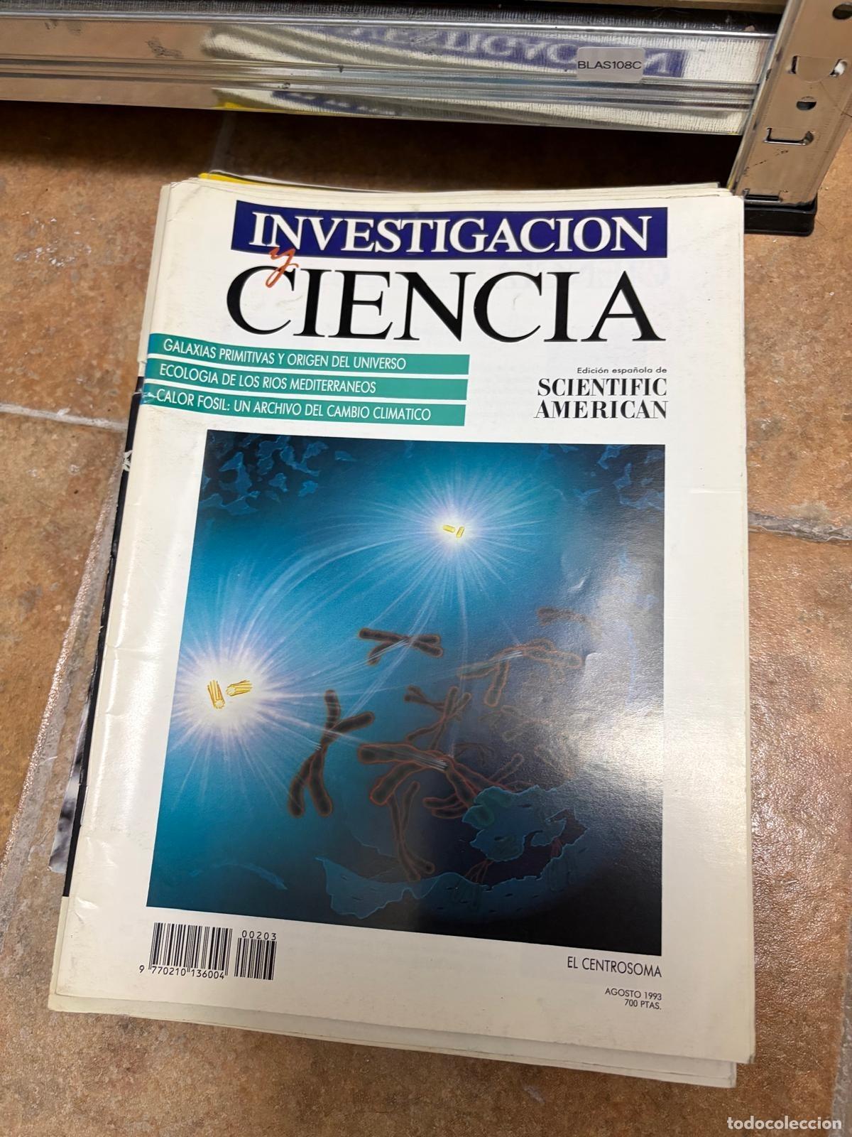 Sammeln von Zeitschriften und Zeitungen: BLAS108C Investigaci&oacute;n y Ciencia El centrosoma agosto 1993 REVISTA