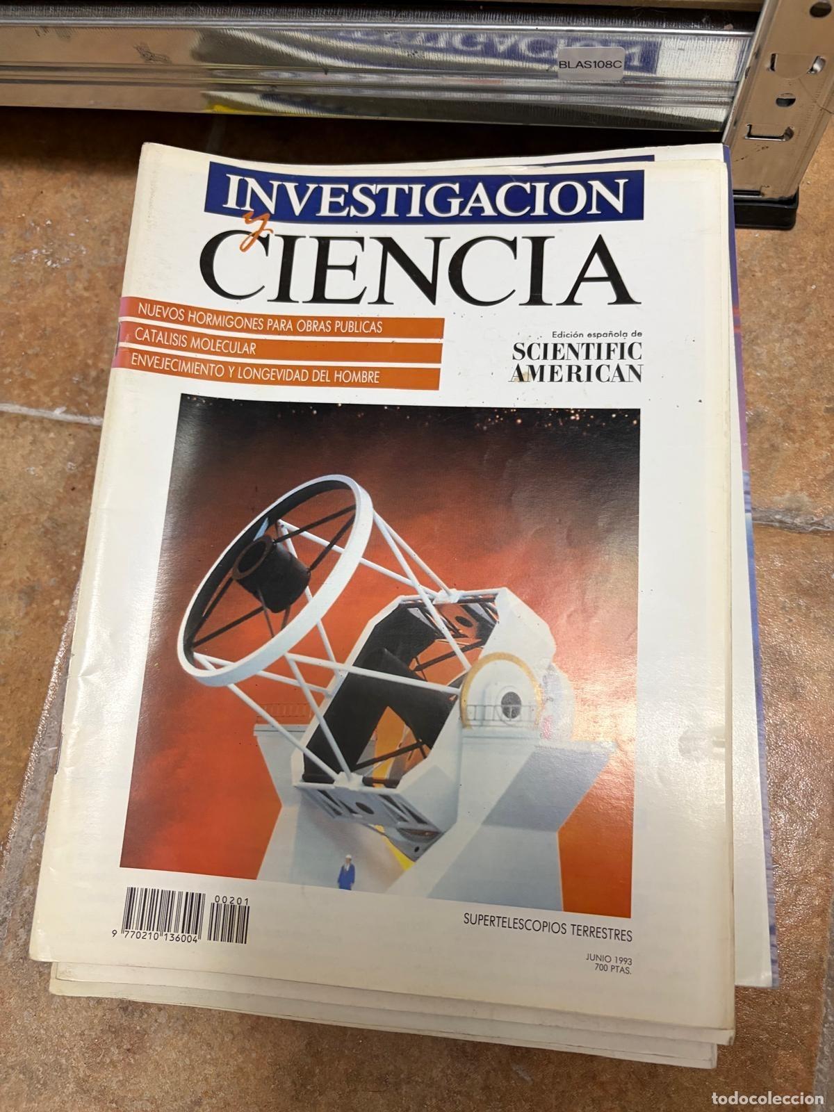 Sammeln von Zeitschriften und Zeitungen: BLAS108C Investigaci&oacute;n y Ciencia Supertelescopios terrestres junio 1993 REVISTA