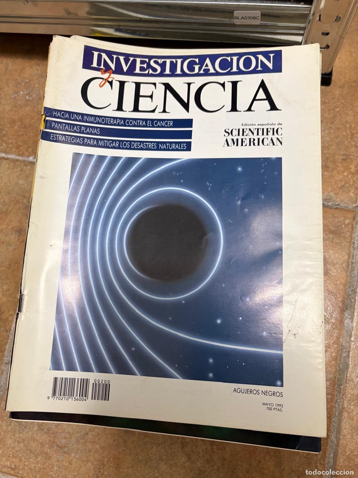 Sammeln von Zeitschriften und Zeitungen: BLAS108C Investigaci&oacute;n y Ciencia Agujeros negros mayo 1993 REVISTA