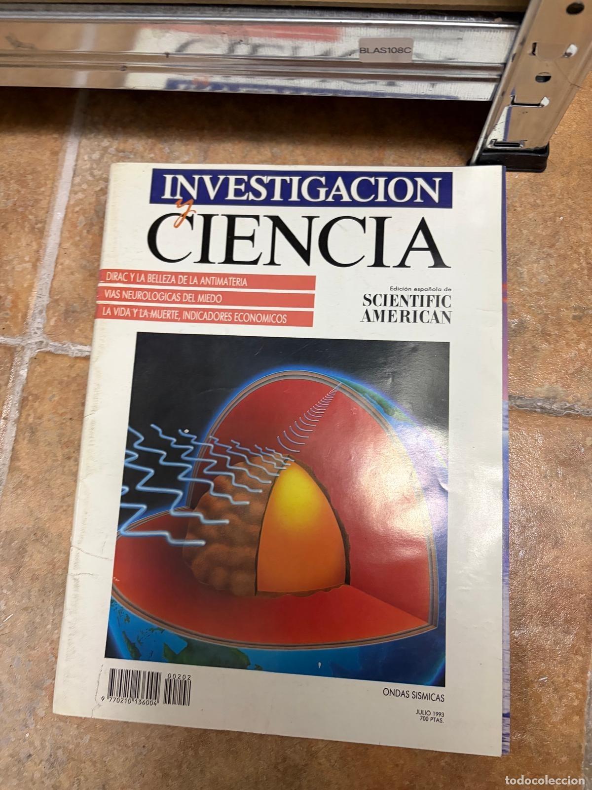 Sammeln von Zeitschriften und Zeitungen: BLAS108C Investigaci&oacute;n y Ciencia Ondas s&iacute;smicas julio 1993 REVISTA