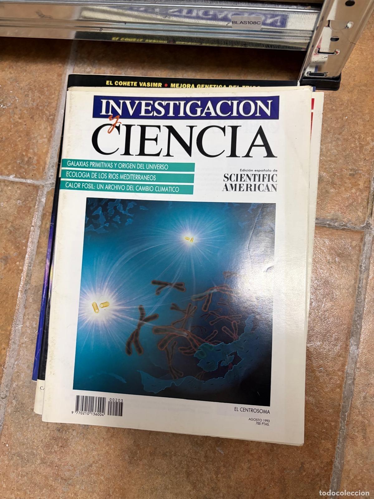 Collectionnisme de Revues et Journaux: BLAS108C Investigaci&oacute;n y Ciencia El centrosoma agosto 1993 REVISTA