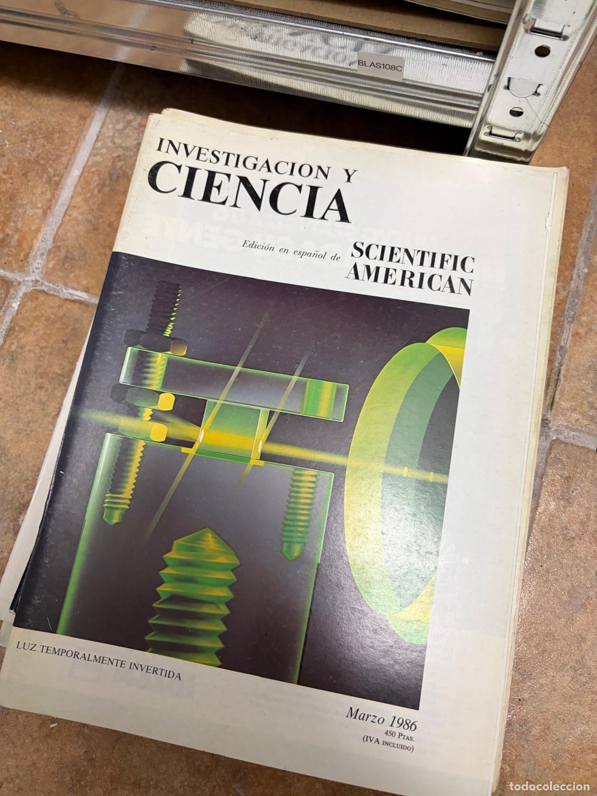 Collectionnisme de Revues et Journaux: BLAS108C REVISTA INVESTIGACION Y CIENCIA Marzo 1986 Luz temporalmente invertida