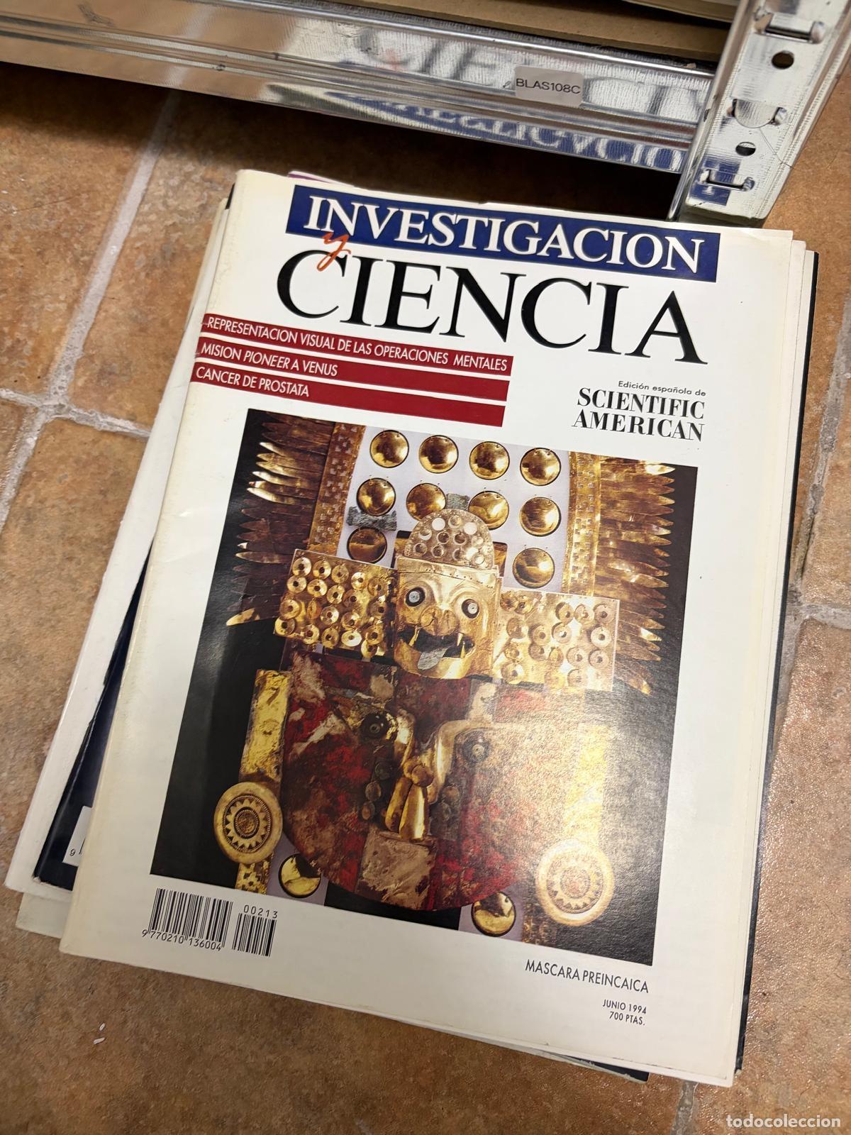 Collectionnisme de Revues et Journaux: BLAS108C REVISTA INVESTIGACION Y CIENCIA Junio 1994 Mascara preincaica