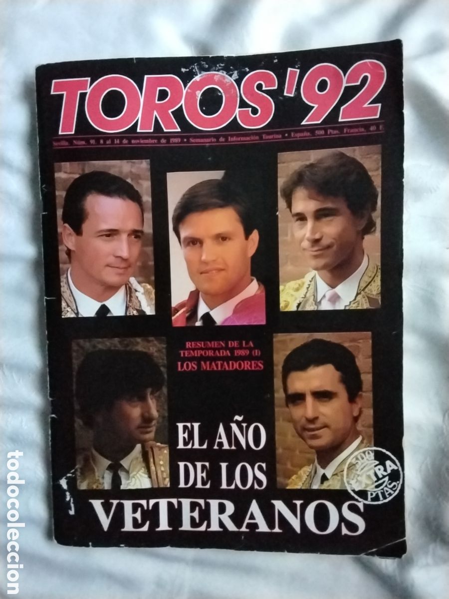 Collection Magazines and Newspapers: TOROS'92 EL A&Ntilde;O DE LOS VETERANOS 1989