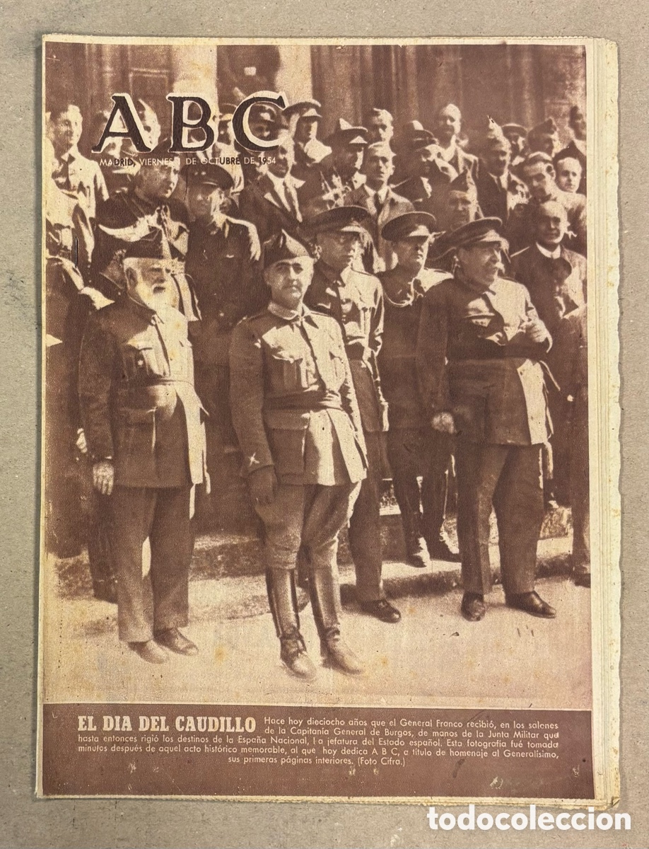 Coleccionismo de revistas y peri&oacute;dicos: ABC (1 DE OCTUBRE DE 1964). EL D&Iacute;A DEL CAUDILLO,&hellip;