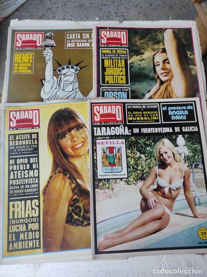 Collezionismo di Riviste e Giornali: 4 revistas SABADO GRAFICO MAYO 1972