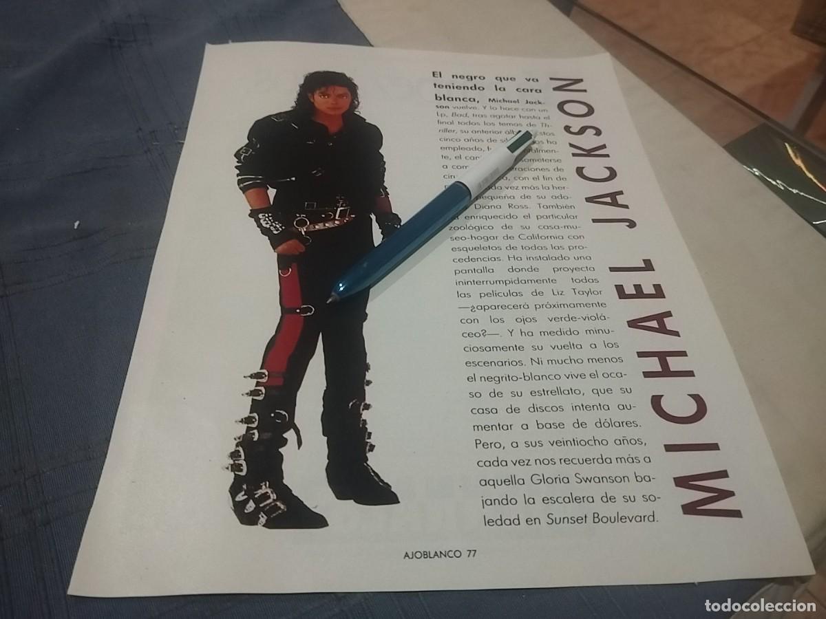 Coleccionismo de revistas y peri&oacute;dicos: MICHAEL JACKSON CLIPPING RECORTE REVISTA 1987
