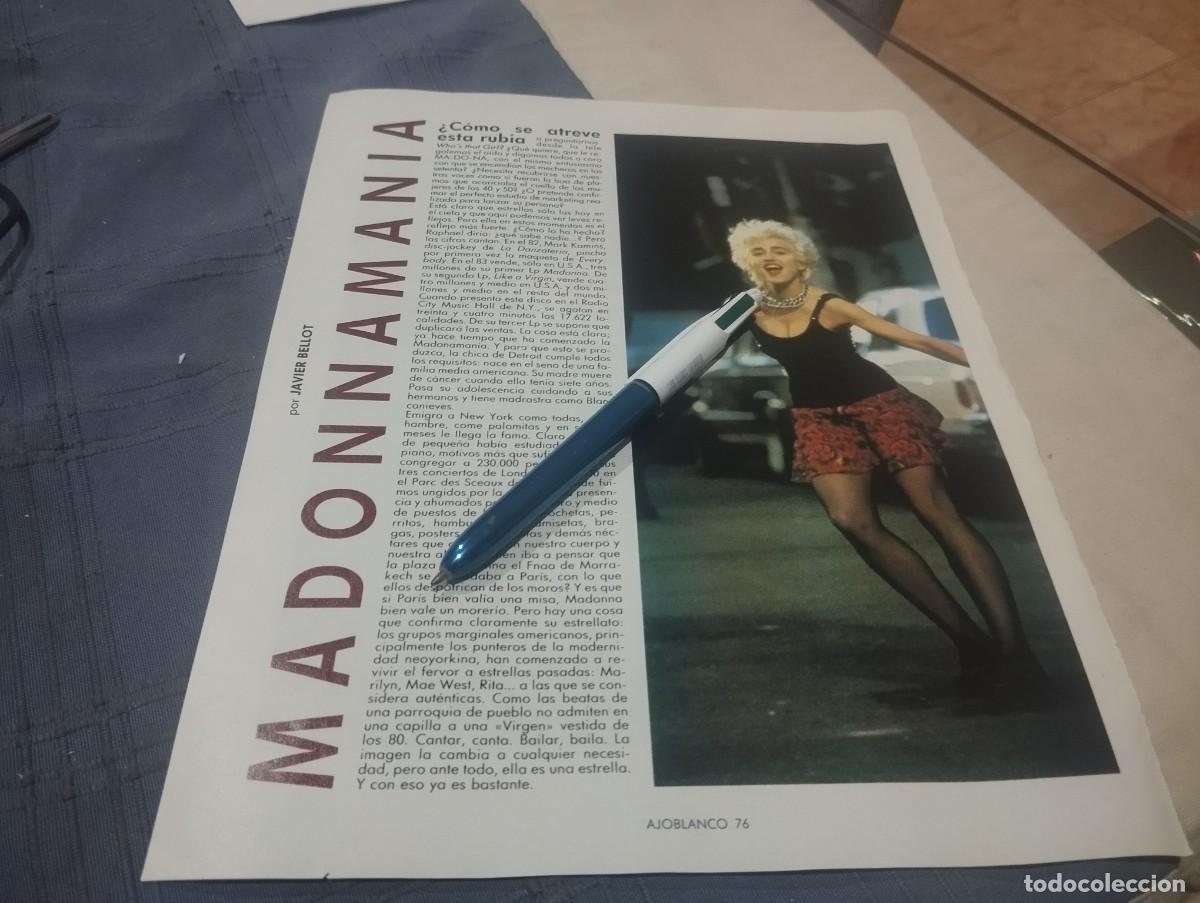 Coleccionismo de revistas y peri&oacute;dicos: MADONNA CLIPPING RECORTE REVISTA 1987