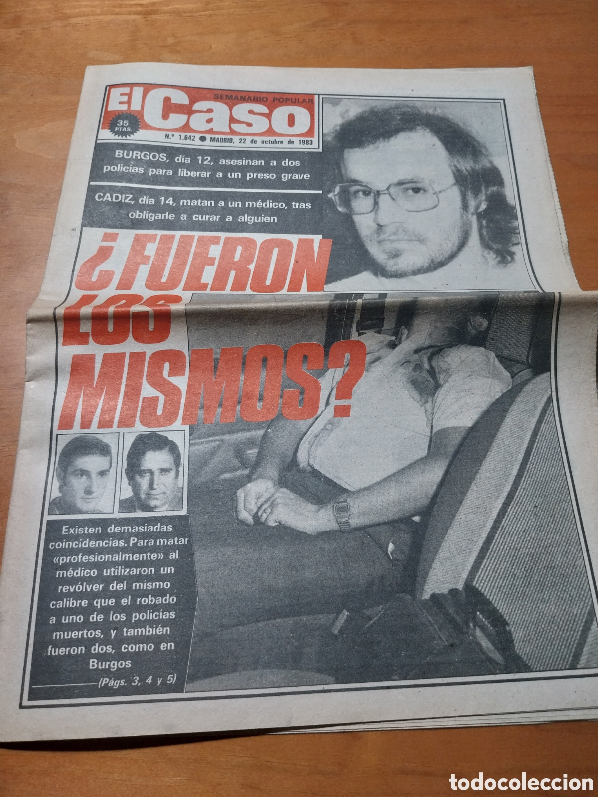 Collection Magazines and Newspapers: EL CASO 1983 &iquest; FUERON LOS MISMOS? BURGOS Y CADIZ.SE GAN&Oacute; UNA BALA M&Aacute;LAGA.NI&Ntilde;A ALEMANA JULIO IGLESIAS