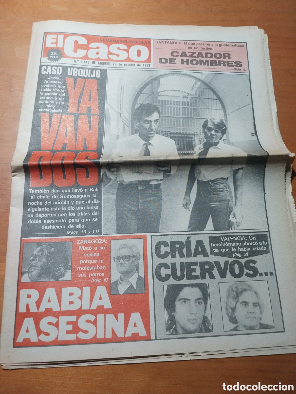 Coleccionismo de revistas y peri&oacute;dicos: EL CASO 1983 CASO URQUIJO
