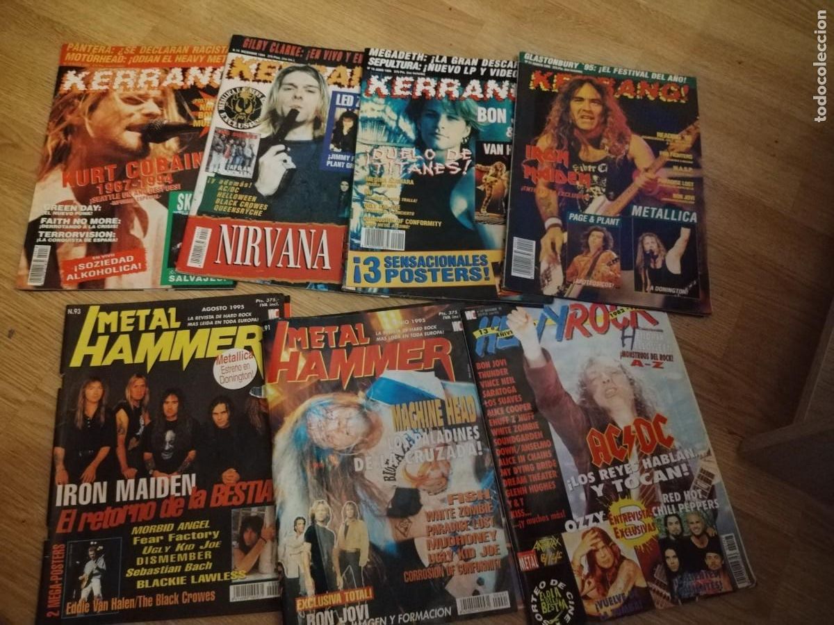 Sammeln von Zeitschriften und Zeitungen: 7 revistas de los a&ntilde;os 90 , metal hammer heavy rock y kerrant