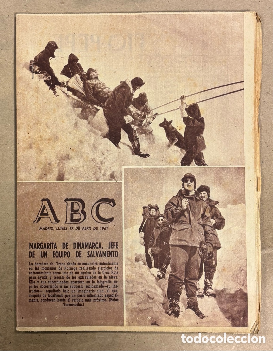 Coleccionismo de revistas y peri&oacute;dicos: ABC (17 ABRIL 1961) INVASI&Oacute;N ANTICASTRISTA DE CUBA, MOJACAR, PATRULLA EN EL AIDAR, VESPACAR, MARGARI