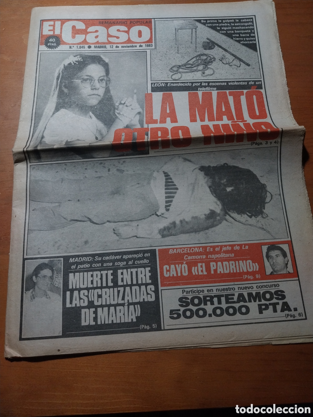 Coleccionismo de revistas y peri&oacute;dicos: EL CASO 1983 JAQUELINE BUSCA A SU PADRE