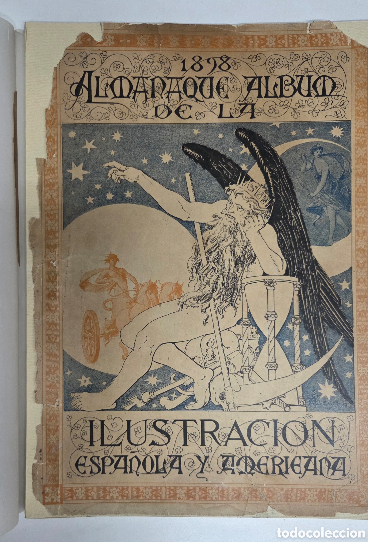 Coleccionismo de revistas y peri&oacute;dicos: Almanaque-&Aacute;lbum de La Ilustraci&oacute;n Espa&ntilde;ola y Americana para el a&ntilde;o 1898,