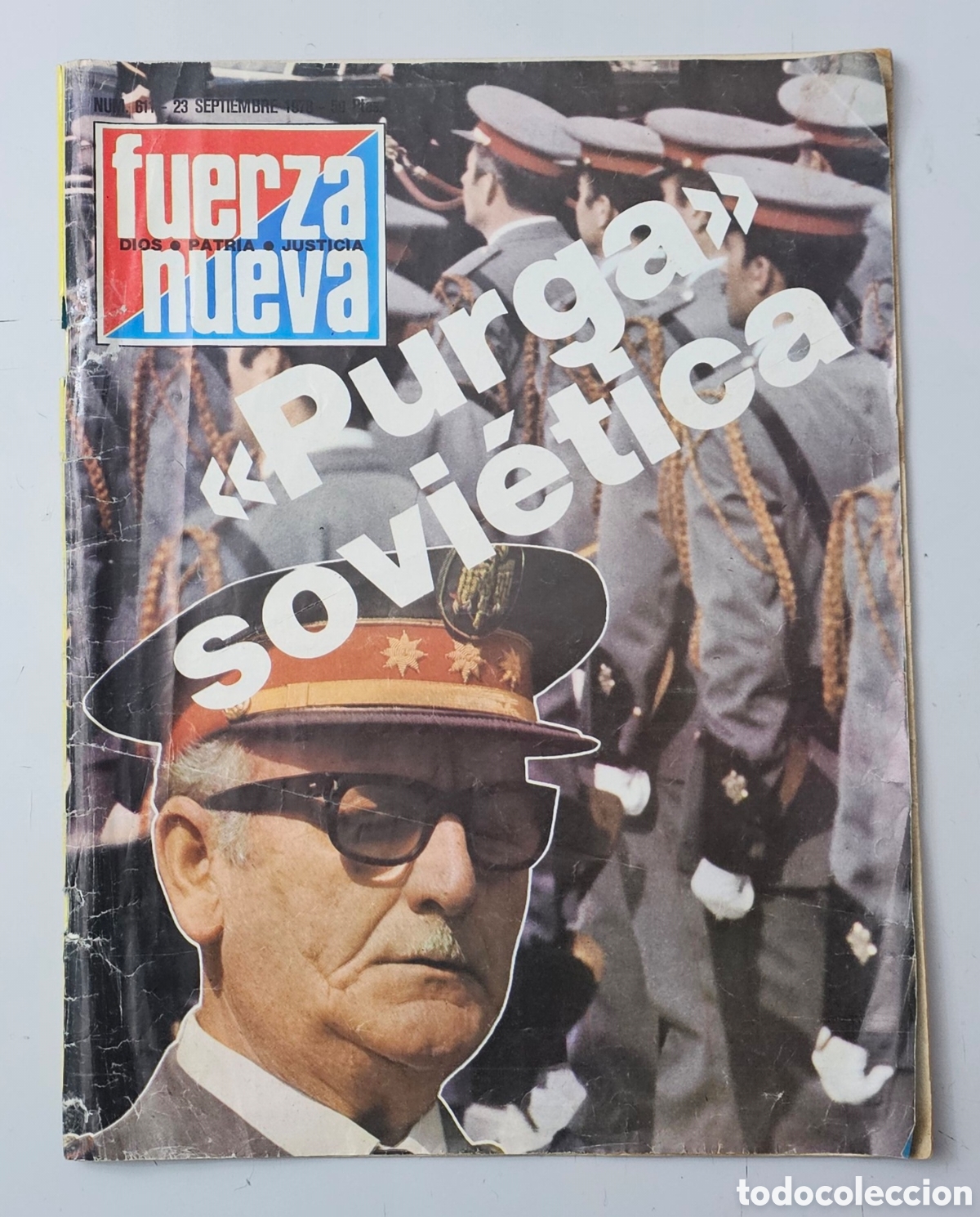Coleccionismo de revistas y peri&oacute;dicos: REVISTA FUERZA NUEVA N&deg;611 (1978) FN Blas Pi&ntilde;ar Franquismo PURGA SOVIETICA