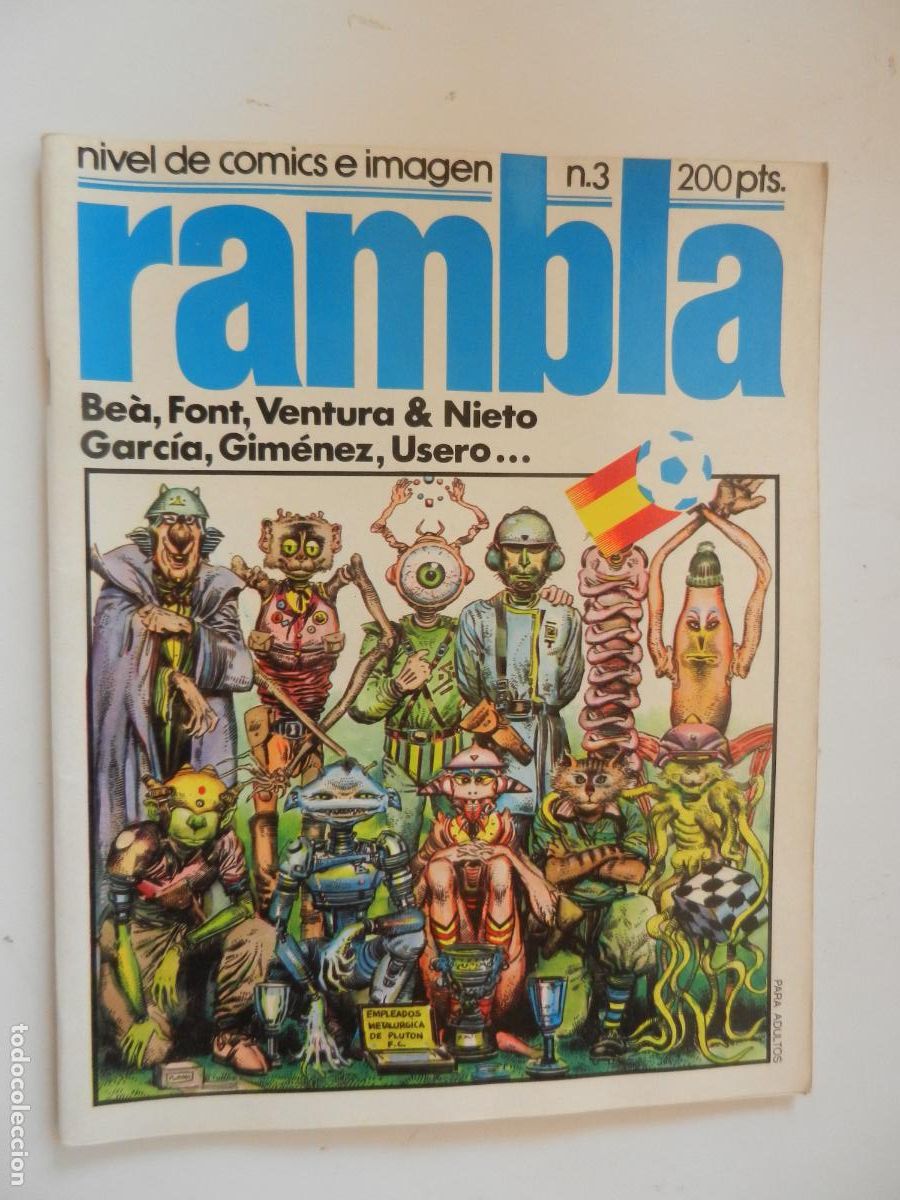 Collectionnisme de Revues et Journaux: RAMBLA N&ordm; 3 RAMBLA NIVEL DEL COMIC ESPA&Ntilde;OL - VER INDICE