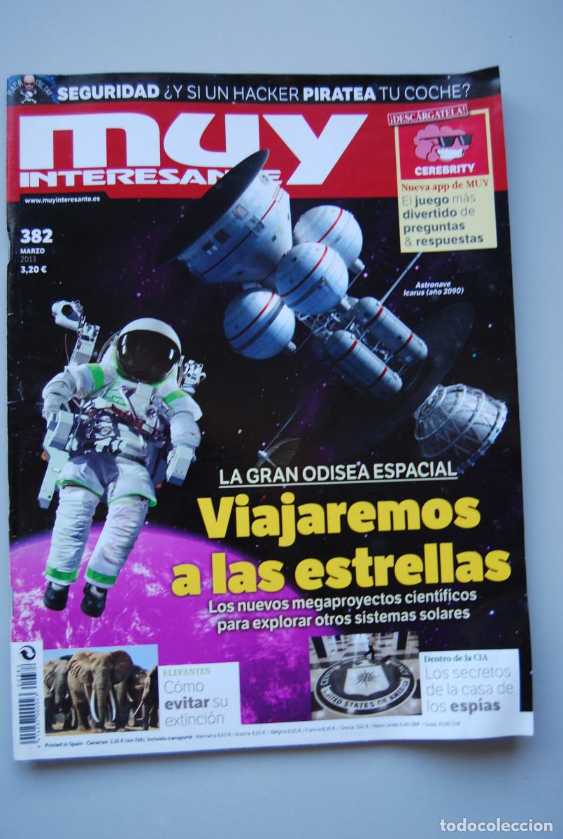 Coleccionismo de revistas y peri&oacute;dicos: MUY INTERESANTE.NUM.382-2013 : VIAJAREMOS A LAS ESTRELLAS-ELEFANTES-LA CASA DE LOS ESPIAS-CEREBRITY