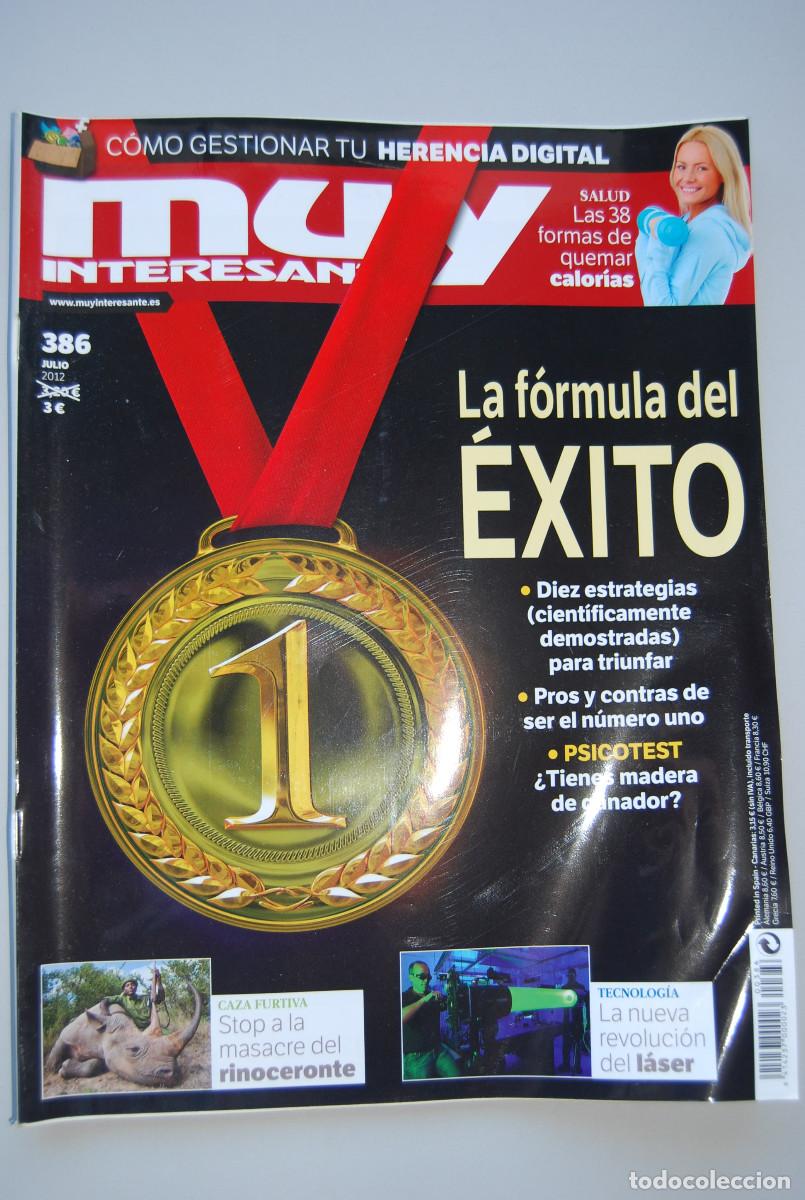 Collectionnisme de Revues et Journaux: MUY INTERESANTE.NUM.386-2013 :FORMULA DEL &Eacute;XITO-MASACRE DEL RINOCERONTE-QUEMAR CALORIAS,FORMULAS
