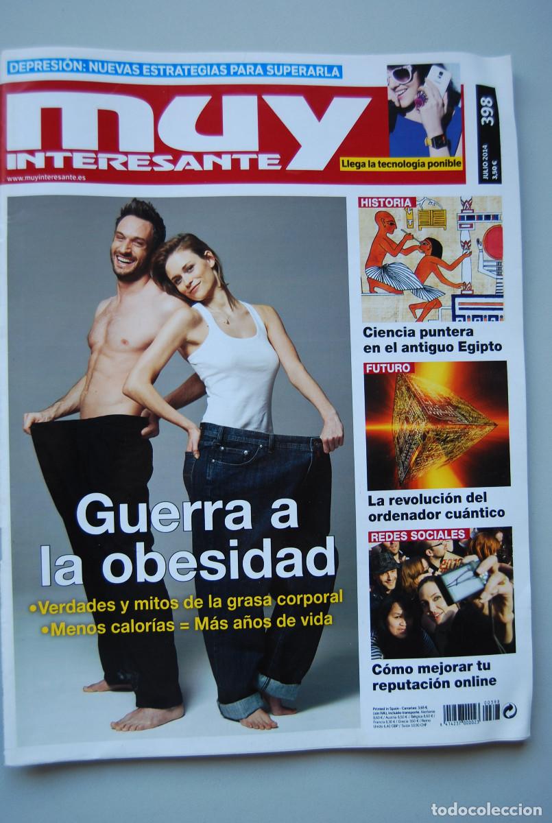 Collezionismo di Riviste e Giornali: MUY INTERESANTE.NUM.398-2014 : GUERRA A LA OBESIDAD-DEPRESION-ORDENADOR CUANTICO-