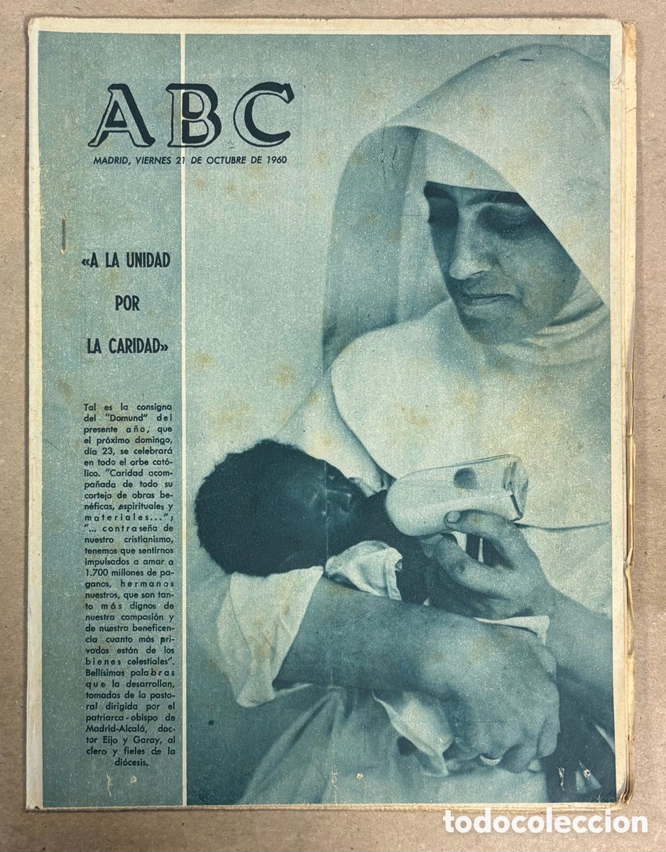 Coleccionismo de revistas y peri&oacute;dicos: ABC (21 OCTUBRE 1960) ENTREGA VIVIENDAS POBLADOS SAN BLAS Y SAN CRISTOBAL DE LOS &Aacute;NGELES,..