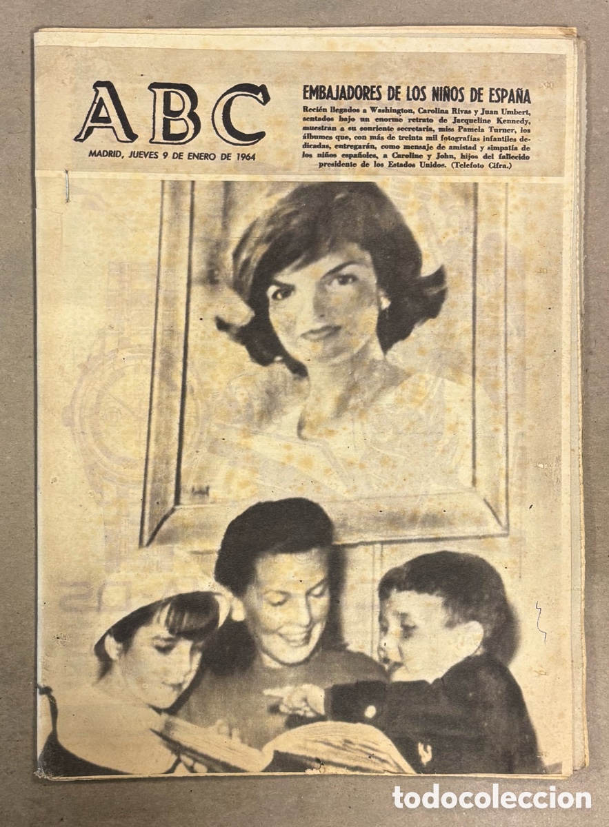 Coleccionismo de revistas y peri&oacute;dicos: ABC (9 ENERO 1964) EMBAJADORES DE LOS NI&Ntilde;OS DE ESPA&Ntilde;A, HOMENAJE A LOLA MEMBRIVES, CONCHITA MONTES,..