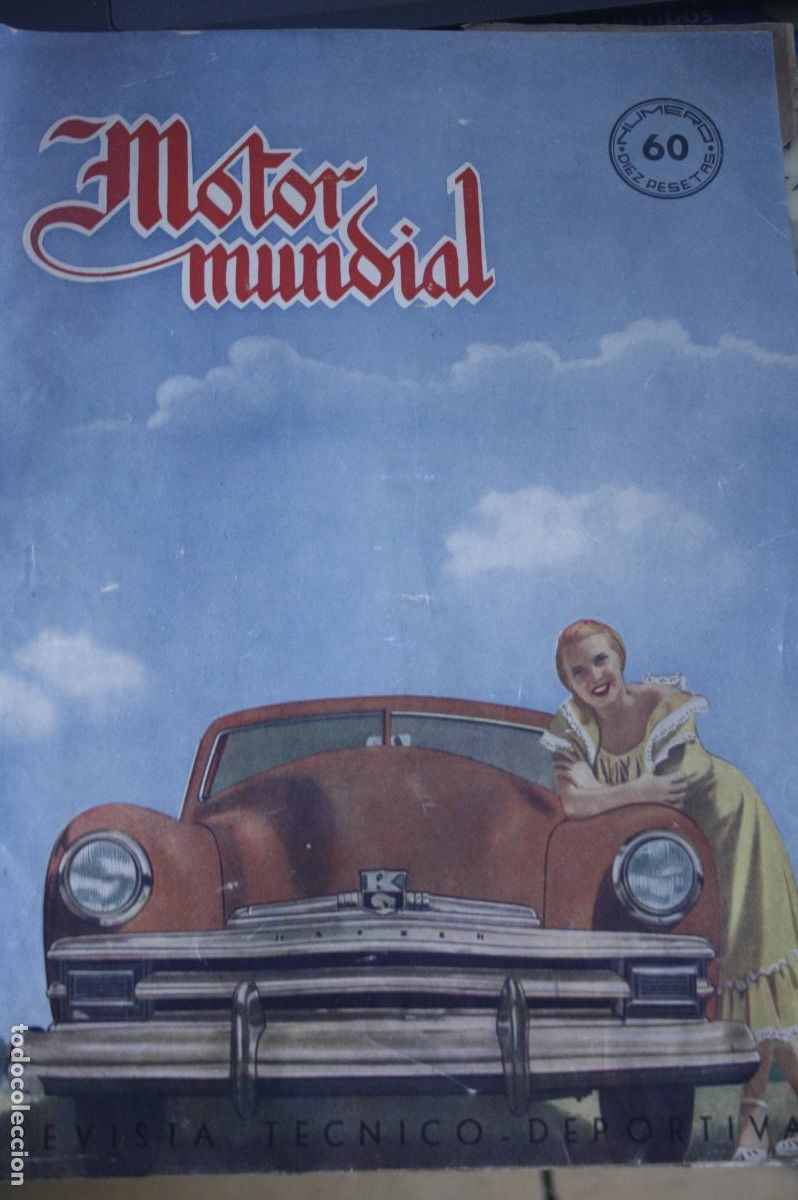 Collezionismo di Riviste e Giornali: revista MOTOR MUNDIAL N&ordm; 60 AUTOS MOTOS KAISER VIRGINIA JUAN MANUEL FANGIO TURKER 1949