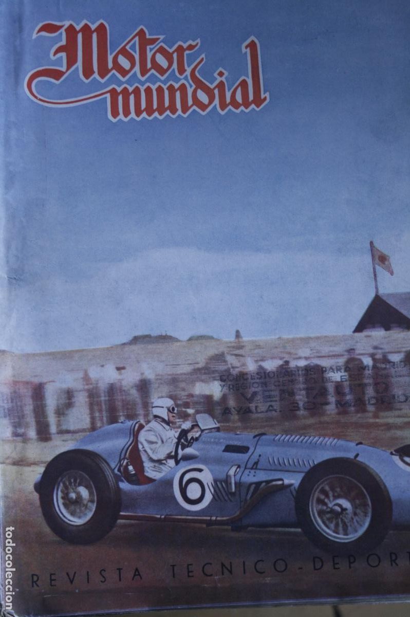 Collezionismo di Riviste e Giornali: 1948 MOTOR MUNDIAL N&ordm; 52 LAND ROBERT PEUGEOT 203 PE&Ntilde;A RHIN TALBOT ORTUETA MONTESA MORRIS
