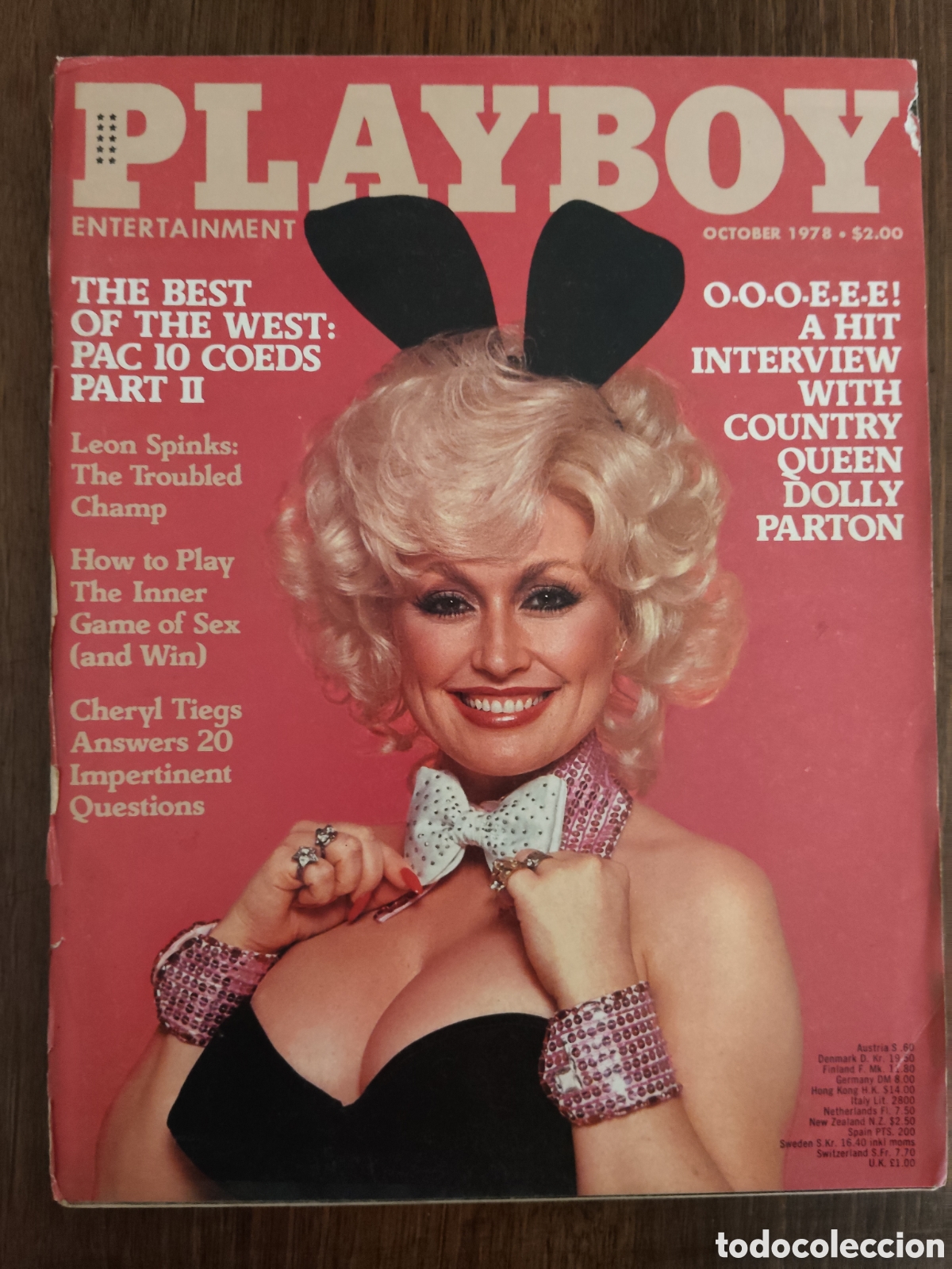 Collezionismo di Riviste e Giornali: PLAYBOY USA OCTOBER 1978 DOLLY PARTON COVER PLAYMATE MARCY HANSON CHERYL TIEGS