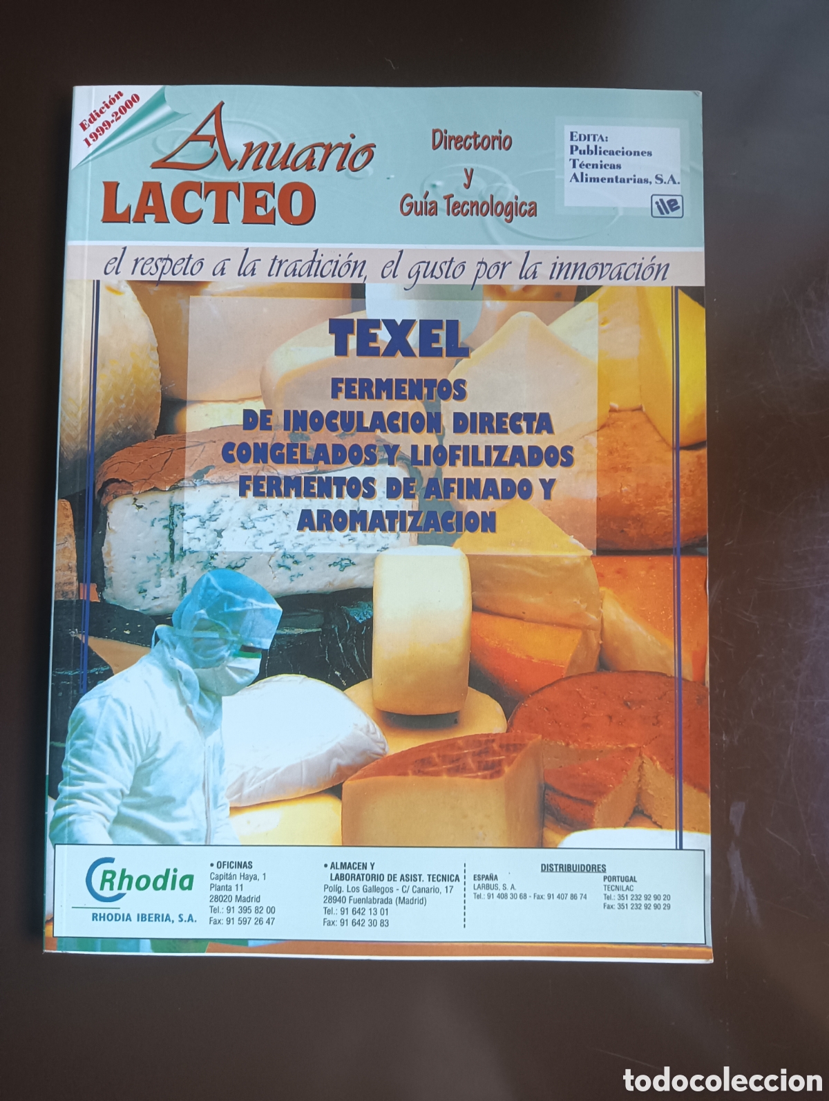 Colecionismo de Revistas e Jornais: ANUARIO LACTEO DIRECTORIO Y GUIA TECNOLOGICA EDICION 1999-2000