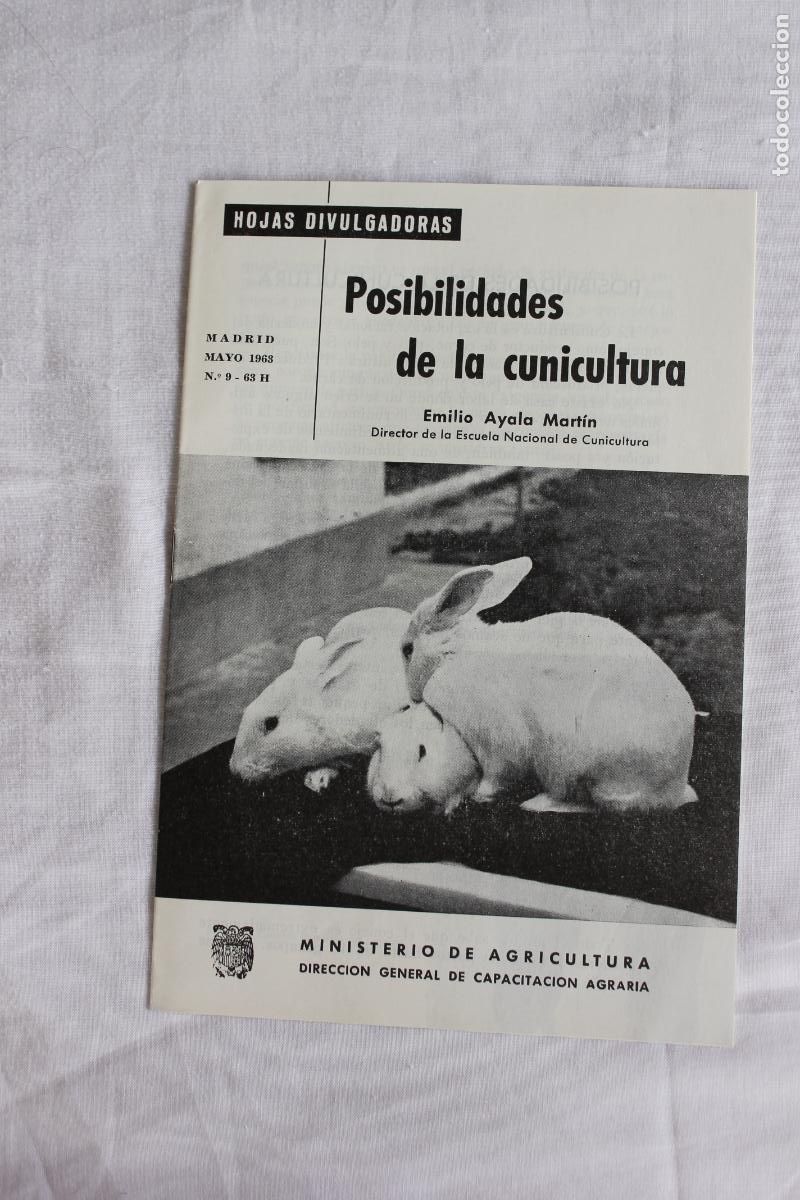 Collection Magazines and Newspapers: HOJAS DIVULGADORAS POSIBILIDADES DE LA CUNICULTURA N&ordm;9 1963