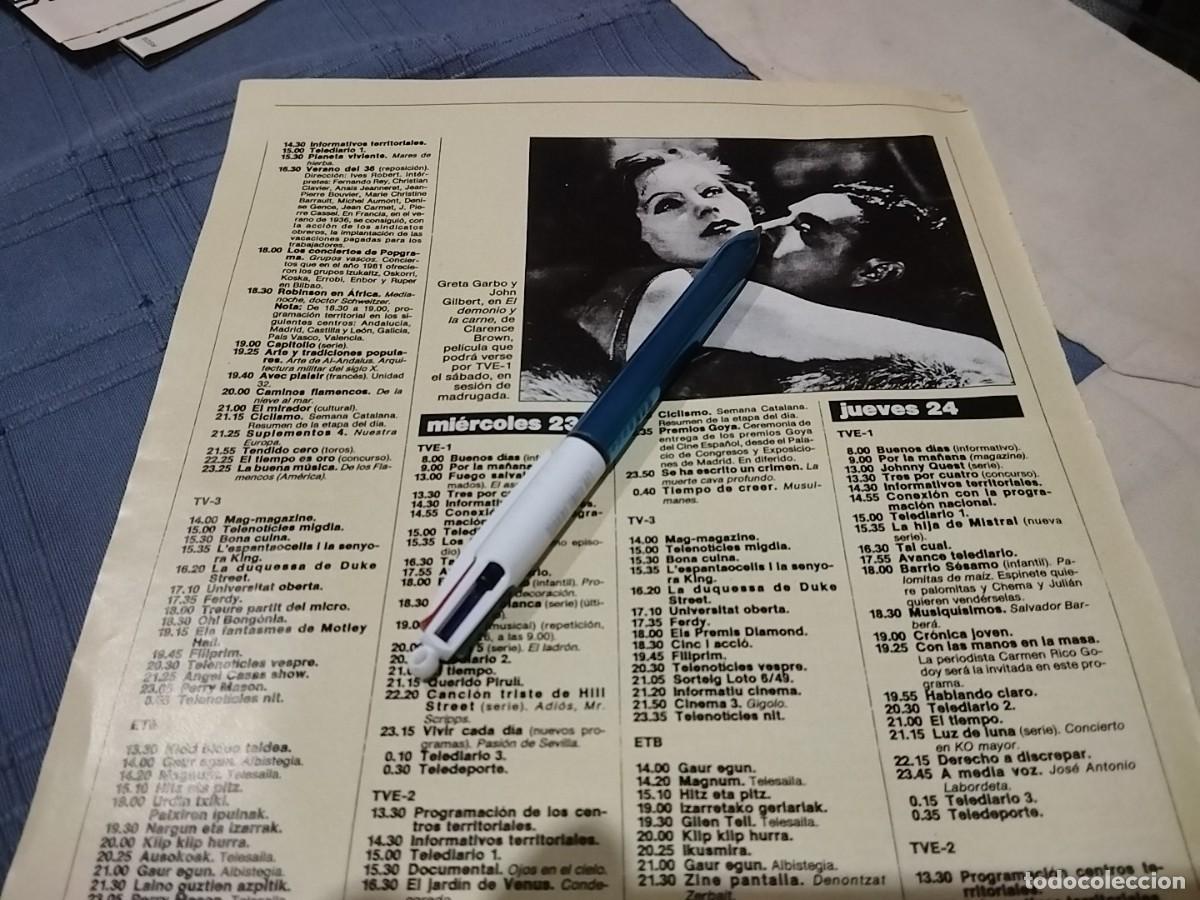Collection Magazines and Newspapers: GRETA GARBO Y JOHN GILBERT CLIPPING RECORTE REVISTA 1988