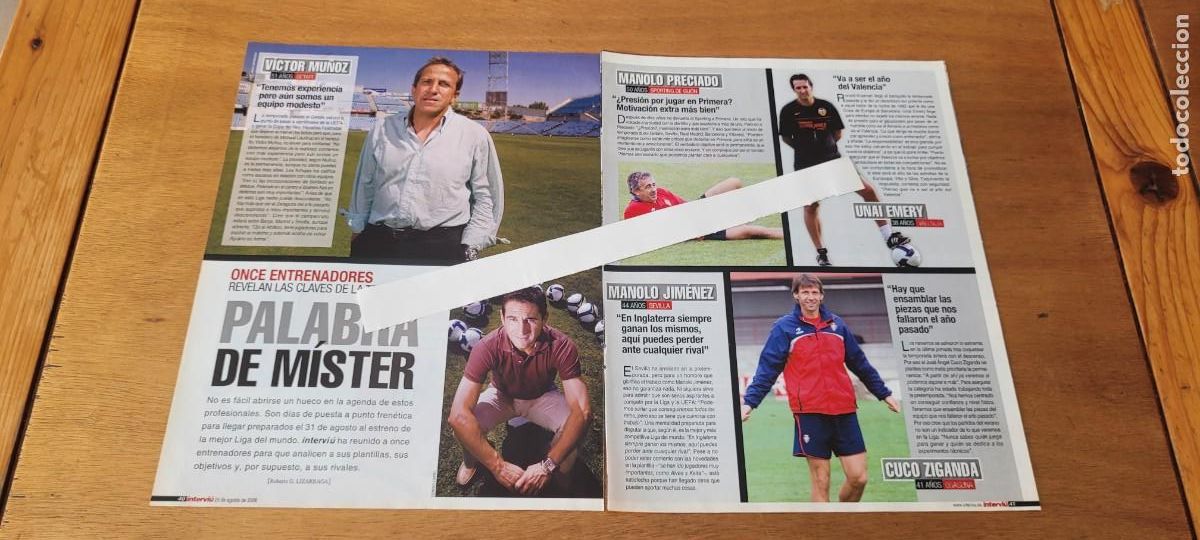 Collezionismo di Riviste e Giornali: CLIPPING 2008: ENTRENADORES. GETAFE. GIJ&Oacute;N. OSASUNA. ALMER&Iacute;A. RACING. DEPORTIVO. MALLORCA. AT. BILBO