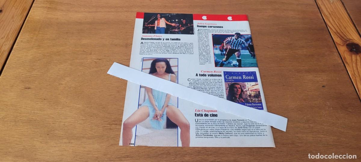 Coleccionismo de revistas y peri&oacute;dicos: CLIPPING 1994: ANTONIO FLORES. LIA CHAPMAN. JULEN GUERRERO. CARMEN ROSSI.