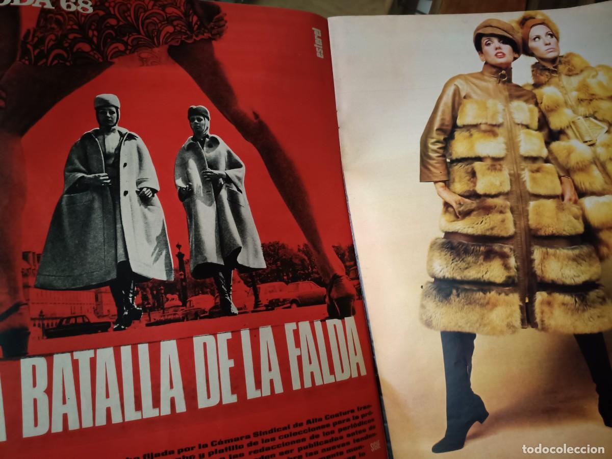 Colecionismo de Revistas e Jornais: REPORTAJE SOBRE LA MODA PARA 1968. RABANNE, ESTEREL, FERAUD, REAL. EXTRA&Iacute;DO DE TRIUNFO 1967