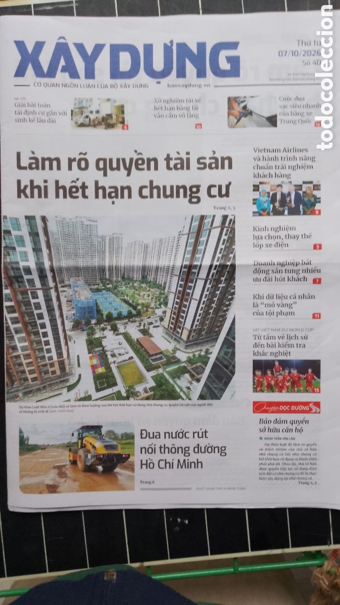 Colecionismo de Revistas e Jornais: XAY D&Uuml;NG . PERIODICO OCTUBRE 2026 .VIETNAM