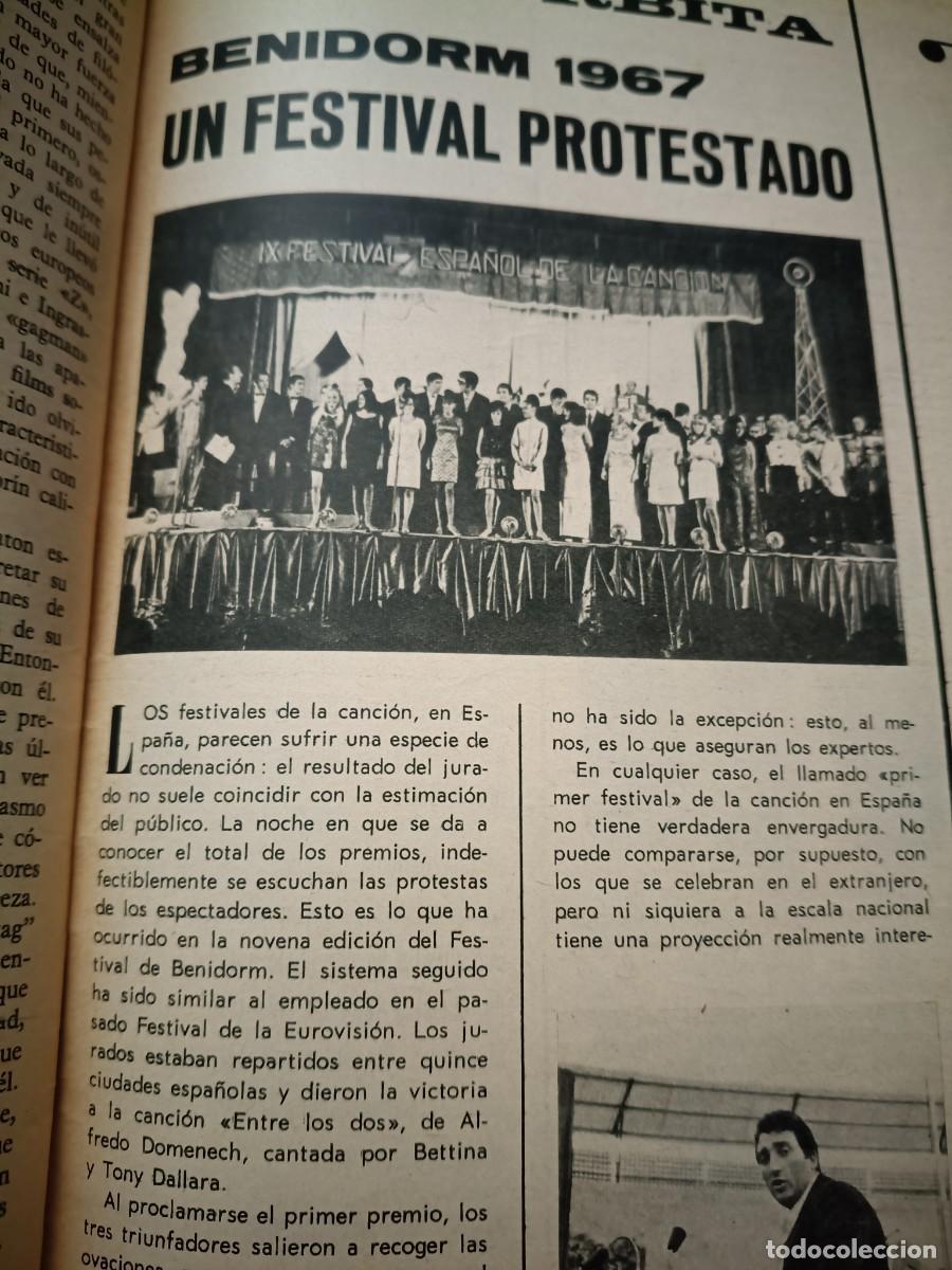 Coleccionismo de revistas y peri&oacute;dicos: PROTESTAS EN EL FESTIVAL DE BENIDORM. EXTRA&Iacute;DO DE REVISTA TRIUNFO. 1967