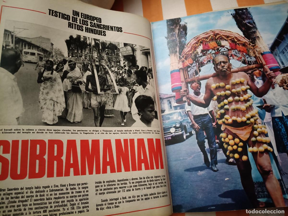 Sammeln von Zeitschriften und Zeitungen: SANGRIENTOS RITOS HIND&Uacute;ES. EXTRA&Iacute;DO DE REVISTA TRIUNFO, 1967