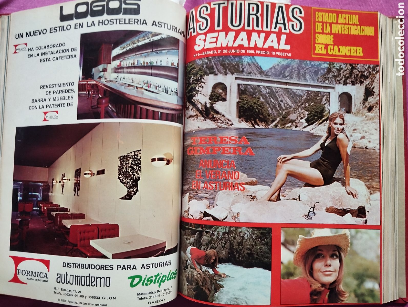 Collectionnisme de Revues et Journaux: ASTURIAS SEMANAL DEL 0 AL 10 EN UN TOM&Oacute; A&Ntilde;O 1969 LO L112 4