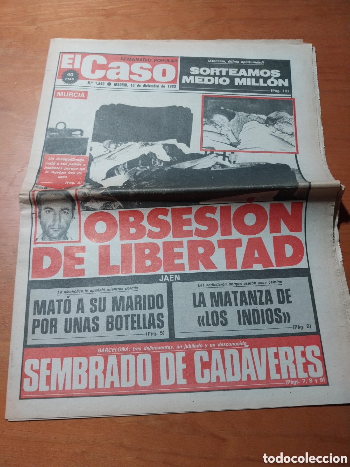 Coleccionismo de revistas y peri&oacute;dicos: EL CASO 1983 PUERTO LUMBRERAS