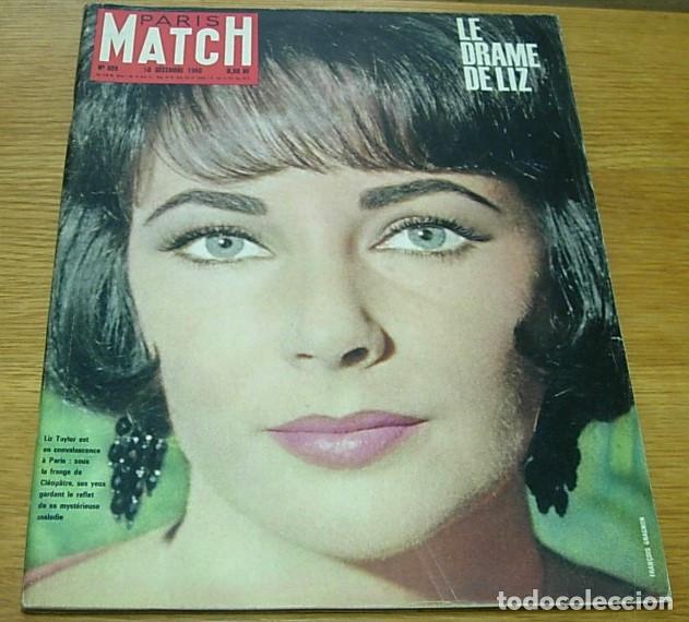 Coleccionismo de revistas y peri&oacute;dicos: Revista Francesa PARIS MATCH n&ordm; 609 Portada LIZ ELIZABETH TAYLOR + 7 Pgs 1960 CLAUDE STAVISKY 4 Pgs