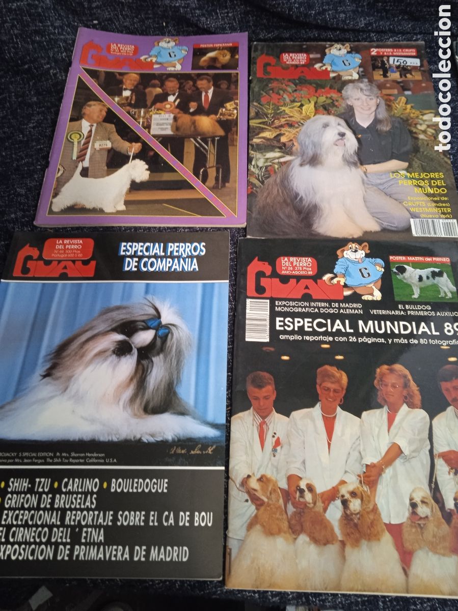 Colecionismo de Revistas e Jornais: GUAU, LA REVISTA DEL PERRO, LOTE DE 4 EJEMPLARES