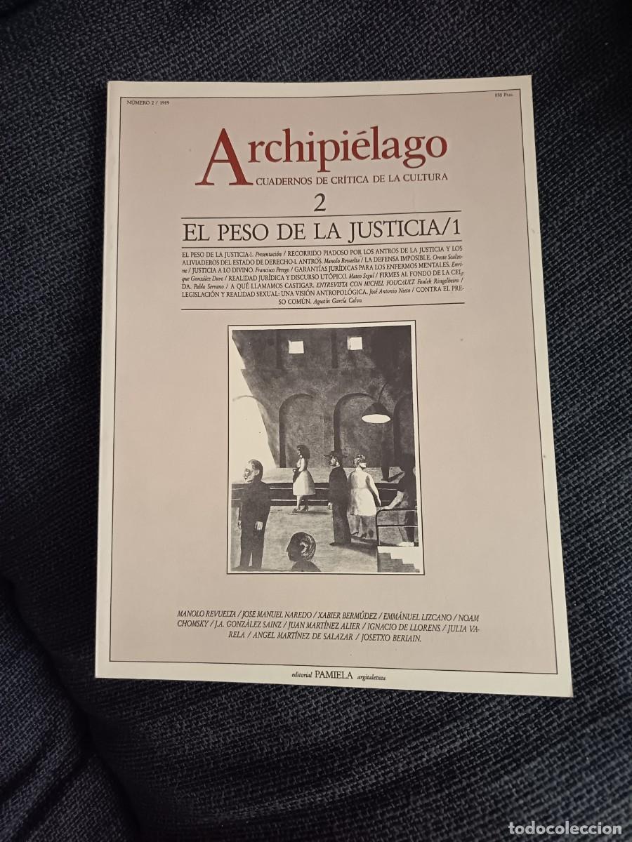 Colecionismo de Revistas e Jornais: Libro Revista Archipi&eacute;lago cuadernos de cr&iacute;tica de la cultura n&uacute;mero 2. Pamiela 1989.