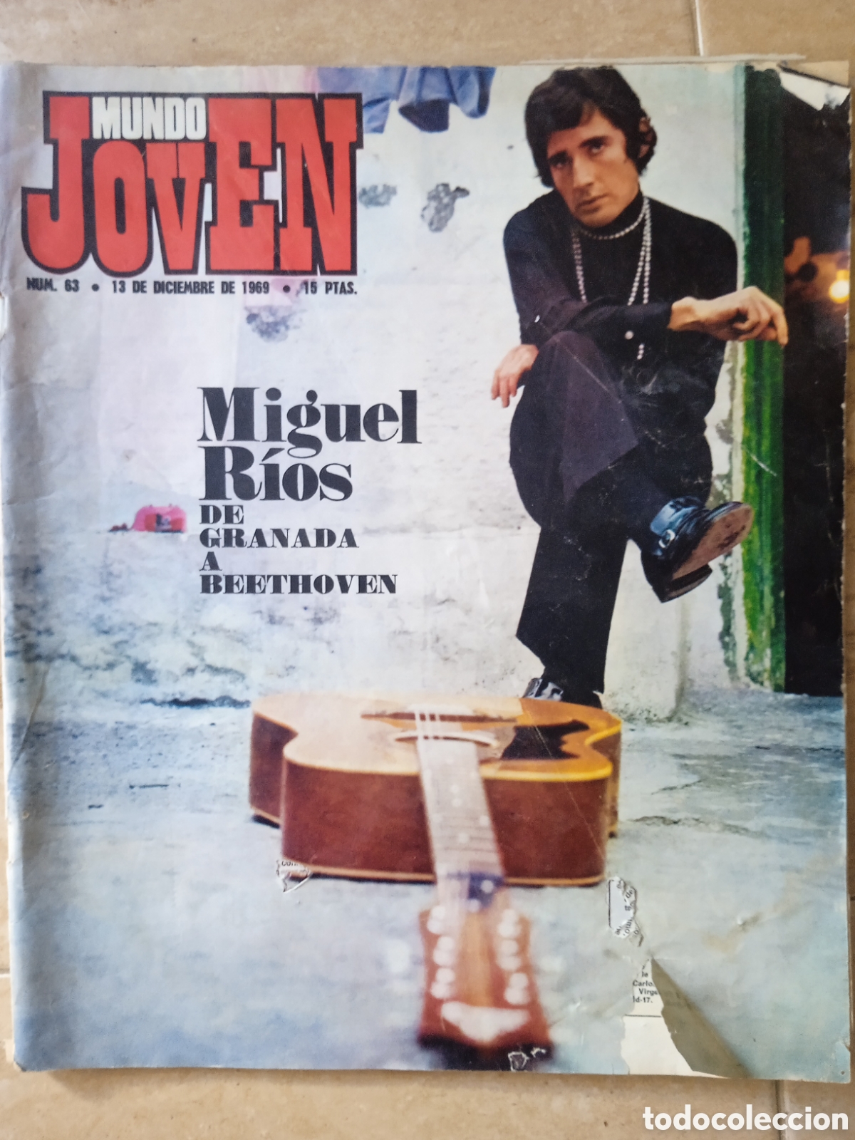 Colecionismo de Revistas e Jornais: Revista Mundo Joven n&deg; 63 Miguel R&iacute;os Mick Jagger The Foundations Rahda Krishna Temple