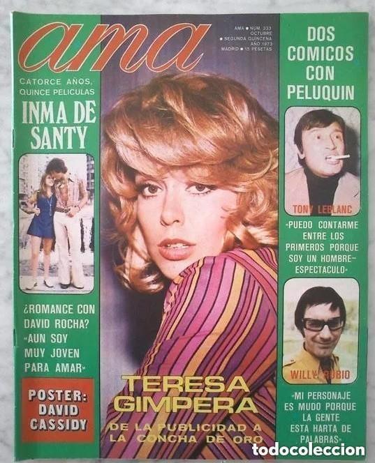 Sammeln von Zeitschriften und Zeitungen: ama-n&ordm; 333-1973-teresa gimpera-mary francis-inma de santis-maria jose goyanes-micky-brigitte bardot