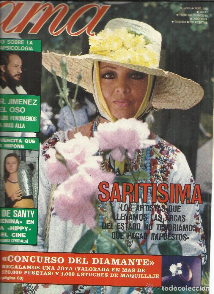 Coleccionismo de revistas y peri&oacute;dicos: ama-julio 1974-n&ordm; 350-sara montiel-inma de santis-ursula andress-brigitte bardot-jimenez del oso
