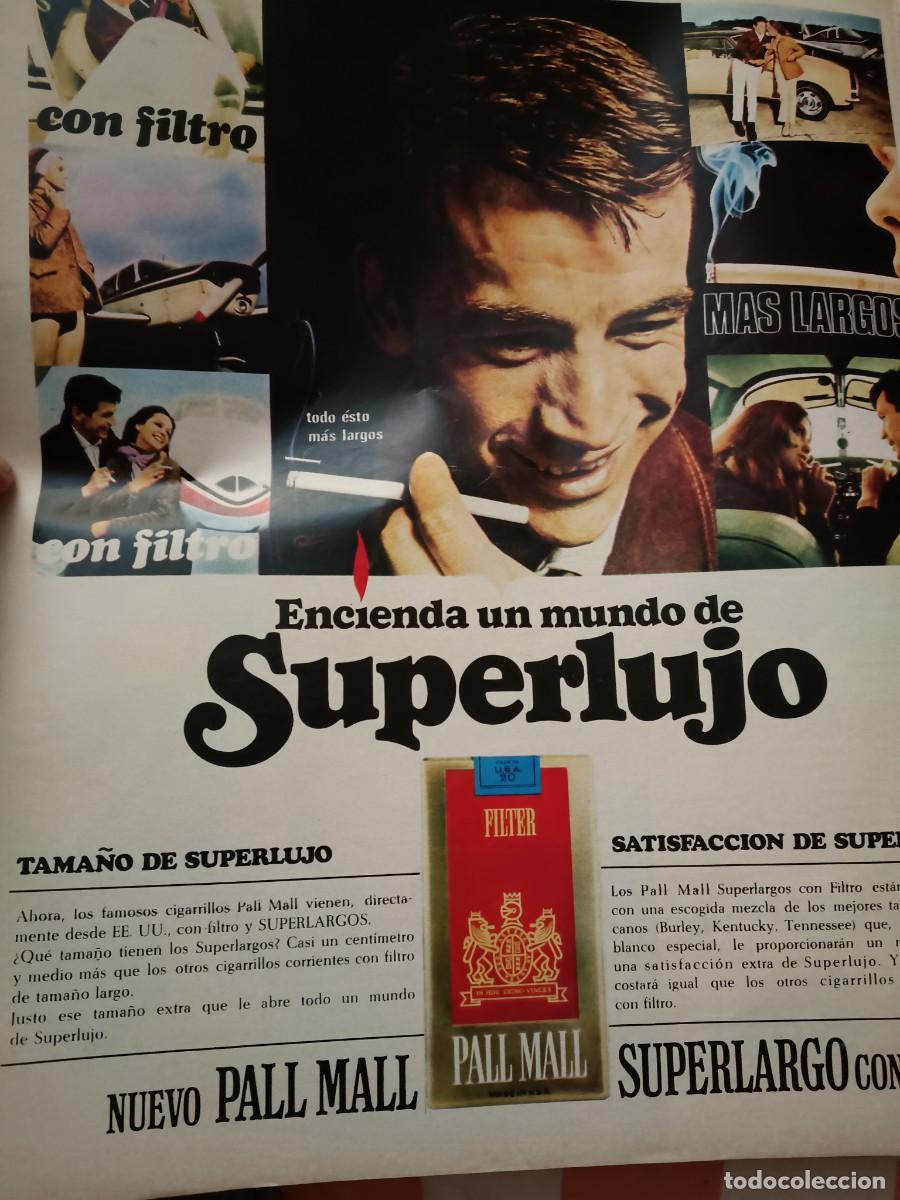 Coleccionismo de revistas y peri&oacute;dicos: PUBLICIDAD TABACO. ANUNCIO CIGARRILLOS PALL MALL. 26X34 CM. 1967