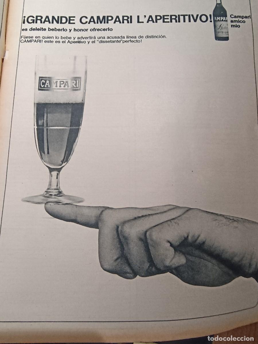 Sammeln von Zeitschriften und Zeitungen: PUBLICIDAD VINTAGE. ANUNCIO DE APERITIVO CAMPARI. 26X34 CM. DE REVISTA 1967