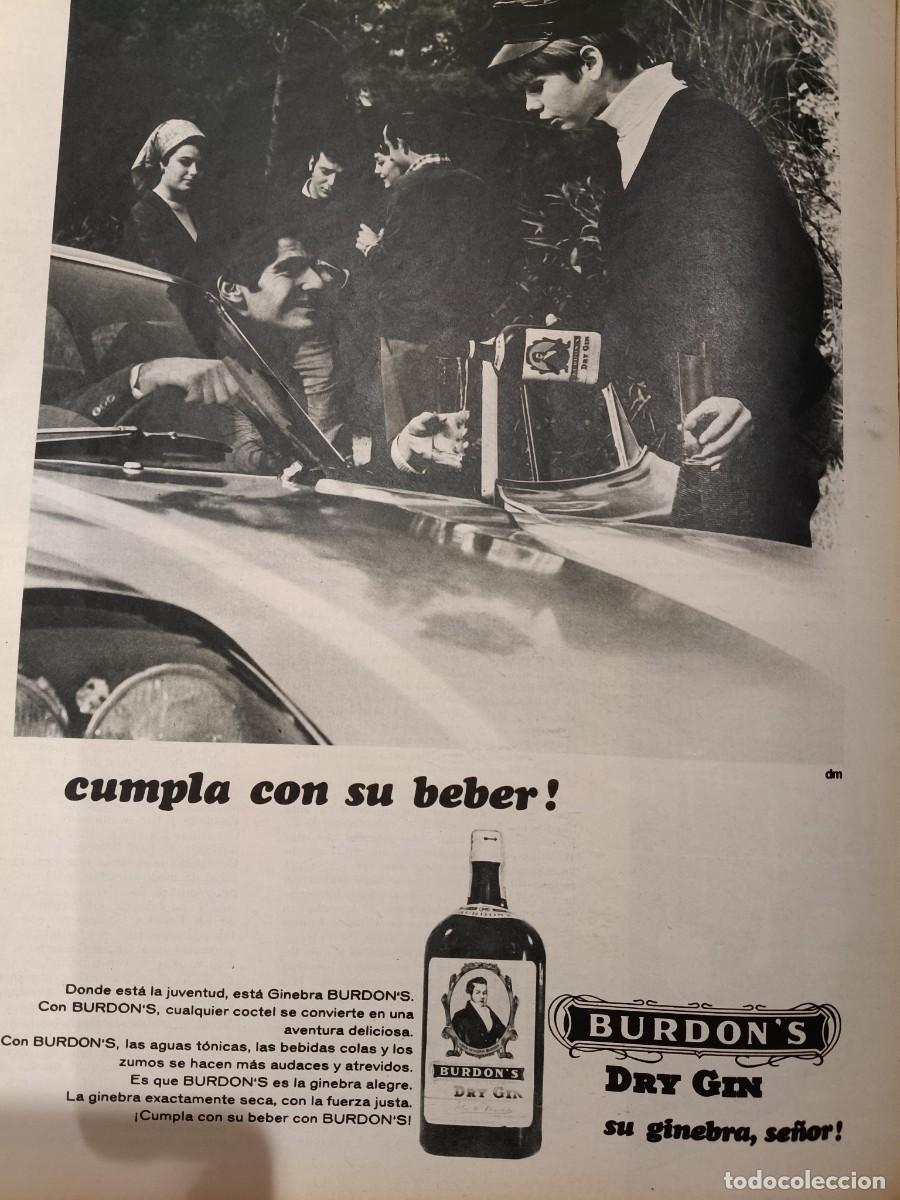 Coleccionismo de revistas y peri&oacute;dicos: PUBLICIDAD VINTAGE. ANUNCIO GINEBRA DRY GIN BURDON&acute;S. 26X34 CM. DE REVISTA 1967