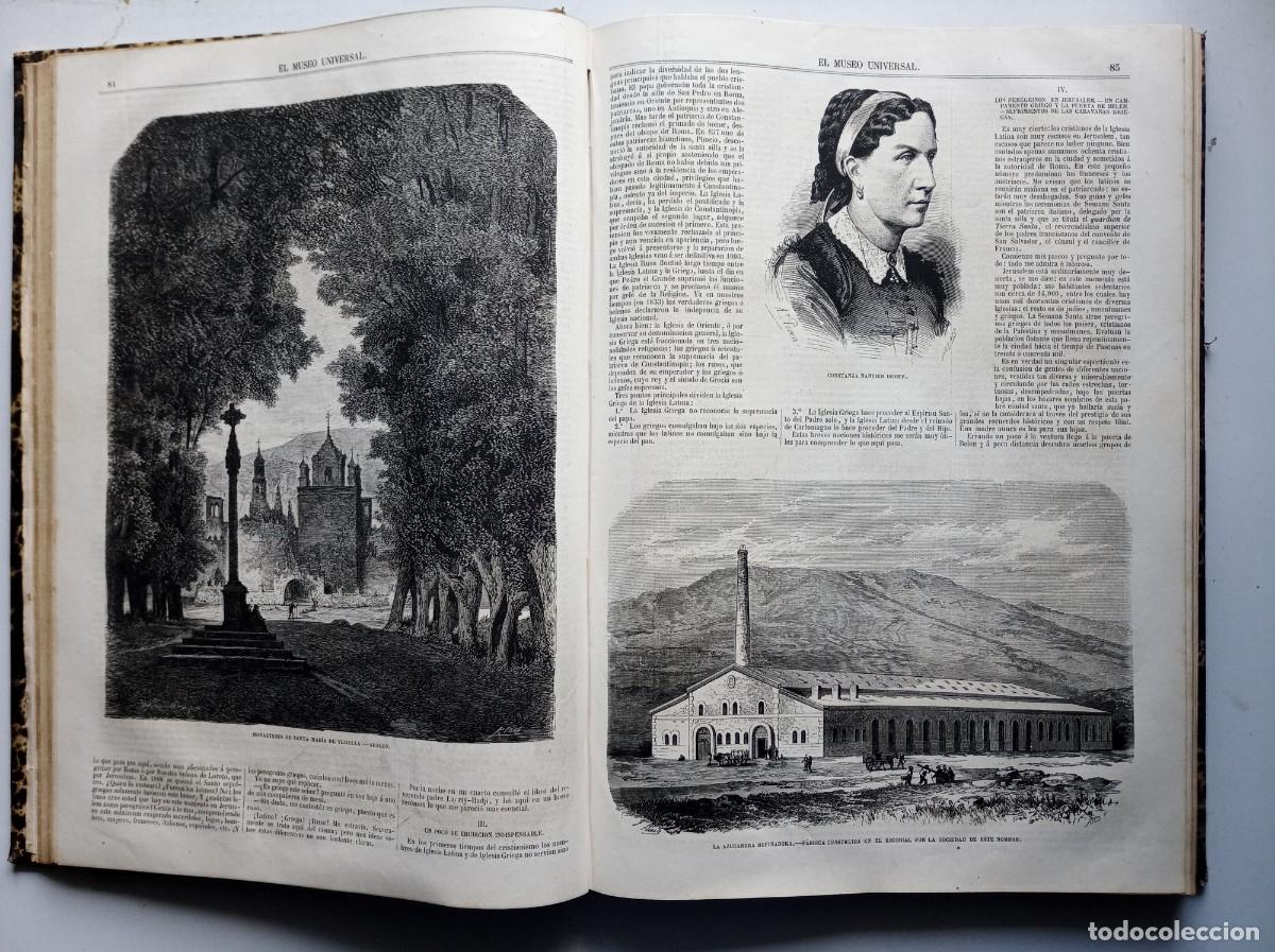 Coleccionismo de revistas y peri&oacute;dicos: EL MUSEO UNIVERSAL. MADRID 1866. EDICI&Oacute;N EN GRAN FOLIO. MULTITUD DE GRABADOS EN ACERO