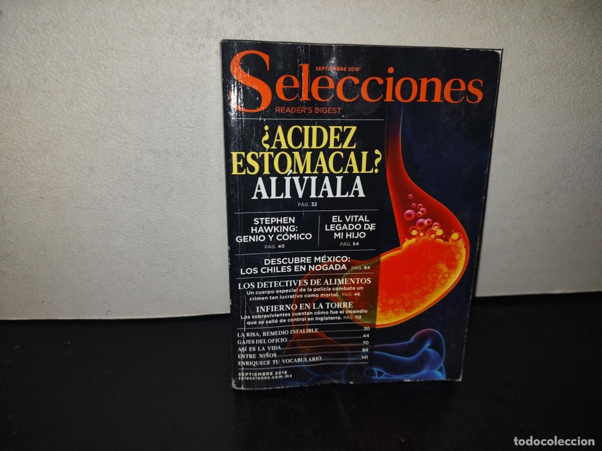 Collectionnisme de Revues et Journaux: 221- Selecciones Reader's Digest. &iquest;Acidez Estomacal? Al&iacute;viala - Septiembre 2018